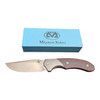 Miguron Knives Centurion II Folding Knife 3.5" M390 Blade Titanium And Green Carbon Fiber Handle Tactical Survival Pocket Knife MGR-609RDII
