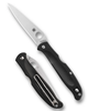 Spyderco Charisma Lightweight Lockback Knife Black FRN (3" Satin BD1N) C259PBK
