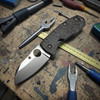 Spyderco Techno 2 Exclusive Elmax Dark Matter Fatcarbon Carbon Fiber C158CFTIP2