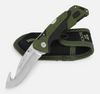 Buck Pursuit Large Guthook Lockback Knife Green GFN (3.5" Satin) 0660GRG 12256