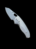 TRM HOLIER NERD LINERLOCK with MAGNACUT Blade 3D Contoured Pinstripe Titanium Scales