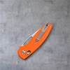 TRM Bulldog Rev. B Autumn Orange G10 3D Lizard Skin With Magnacut Blade-Made In USA