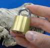 Small Solid Brass Tubular Padlock Keyed Alike 2903