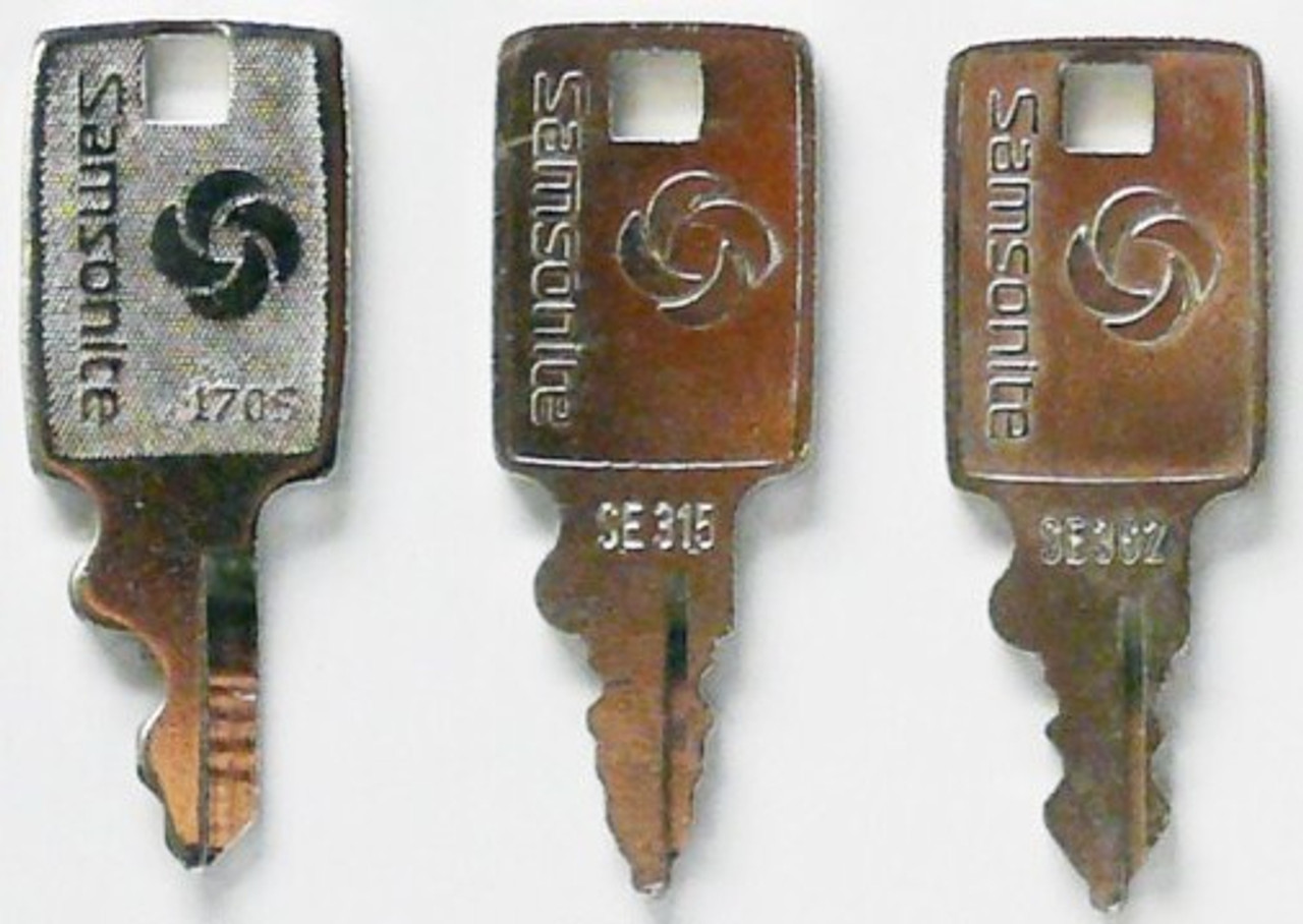 samsonite luggage key