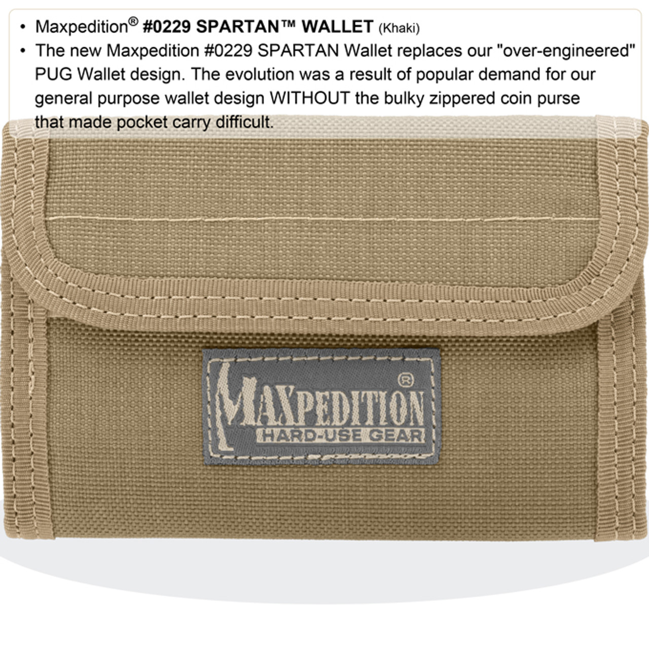 Maxpedition Spartan Wallet 0229K Khaki