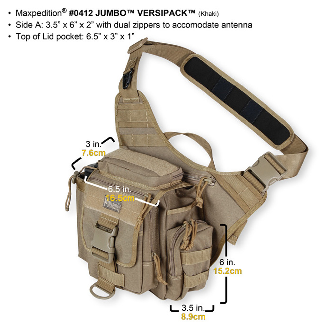 Maxpedition Jumbo Versipack Khaki 0412K