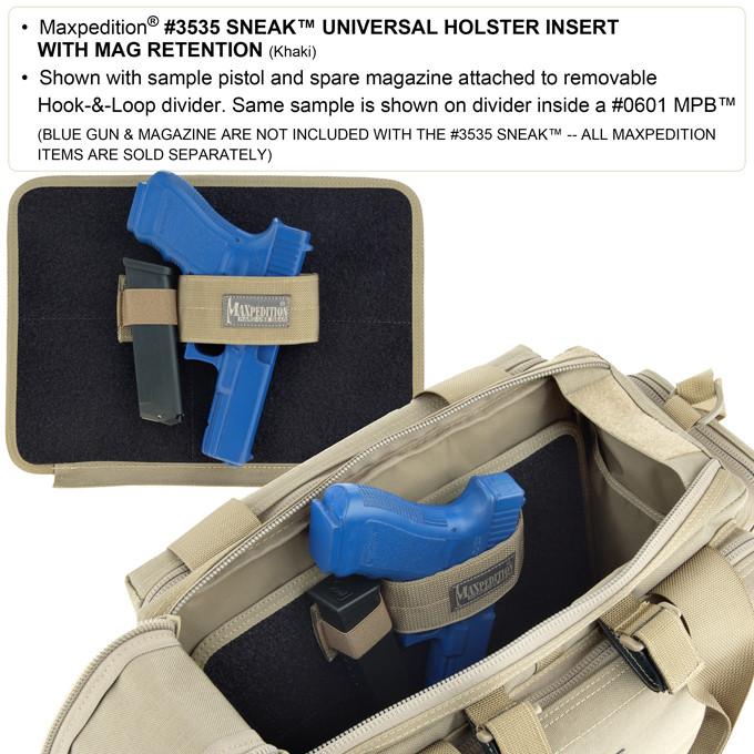 Maxpedition SNEAK Holster Insert Black 3535B - SafeAndLockStore