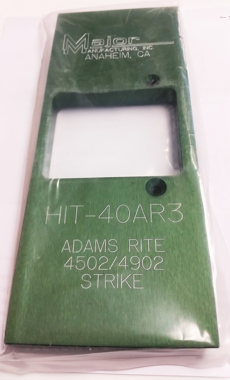 Major Manufacturing HIT-40AR3 Installation Template for Adams Rite