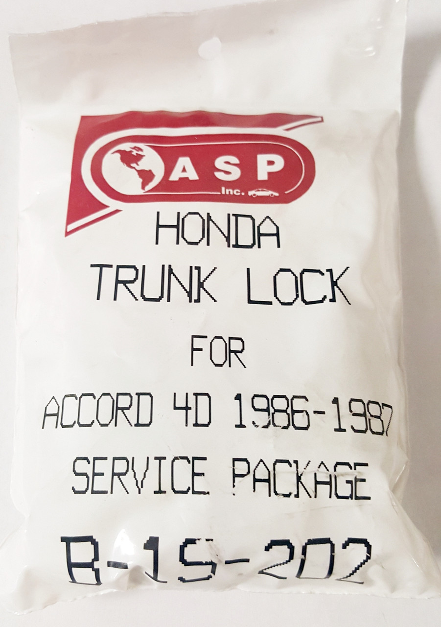 ASP Honda Trunk Service Package Accord 4D 1986 - 1987 B-19-202