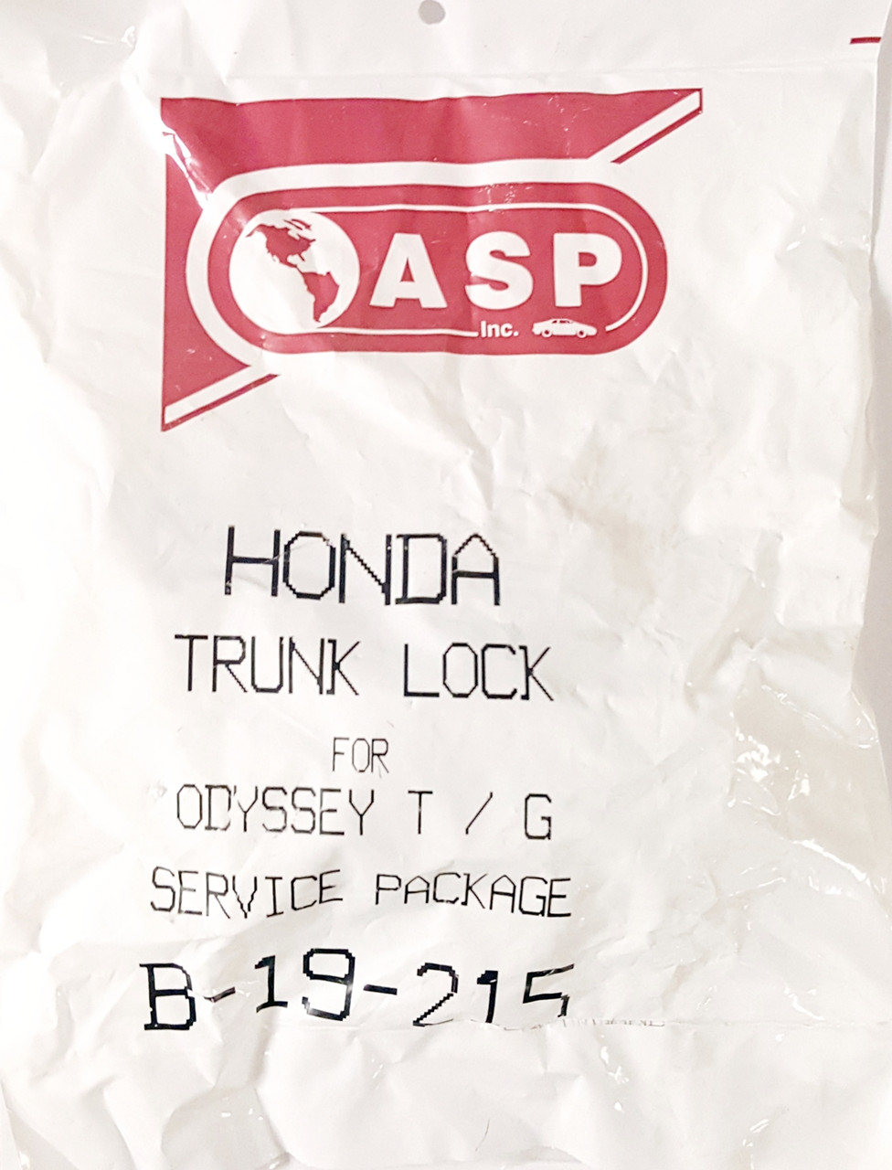 ASP Honda Trunk Lock Service Package Odyssey T/G B-19-215