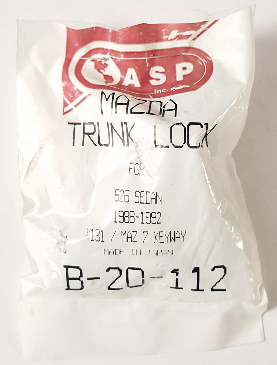 ASP Mazda Rear Trunk Lock B-20-112 626 Sedan 1988-1992 