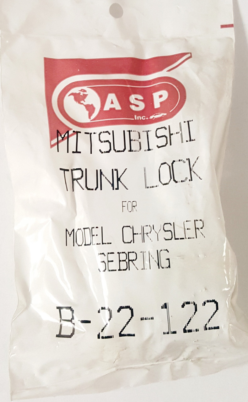 ASP Mitsubishi Chrysler Sebring Rear Trunk Lock B-22-122