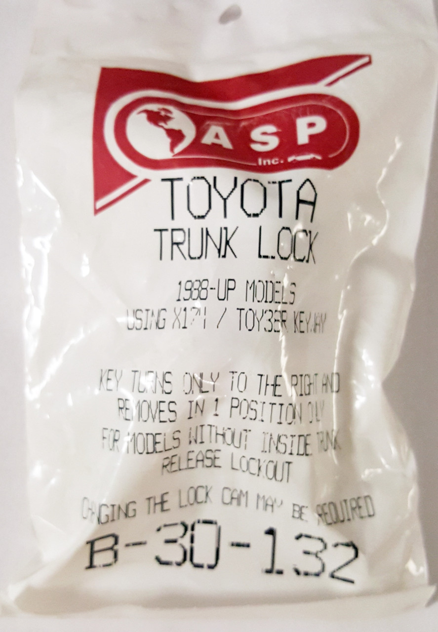 ASP Toyota 1988 and Up Rear Trunk Lock B-30-132