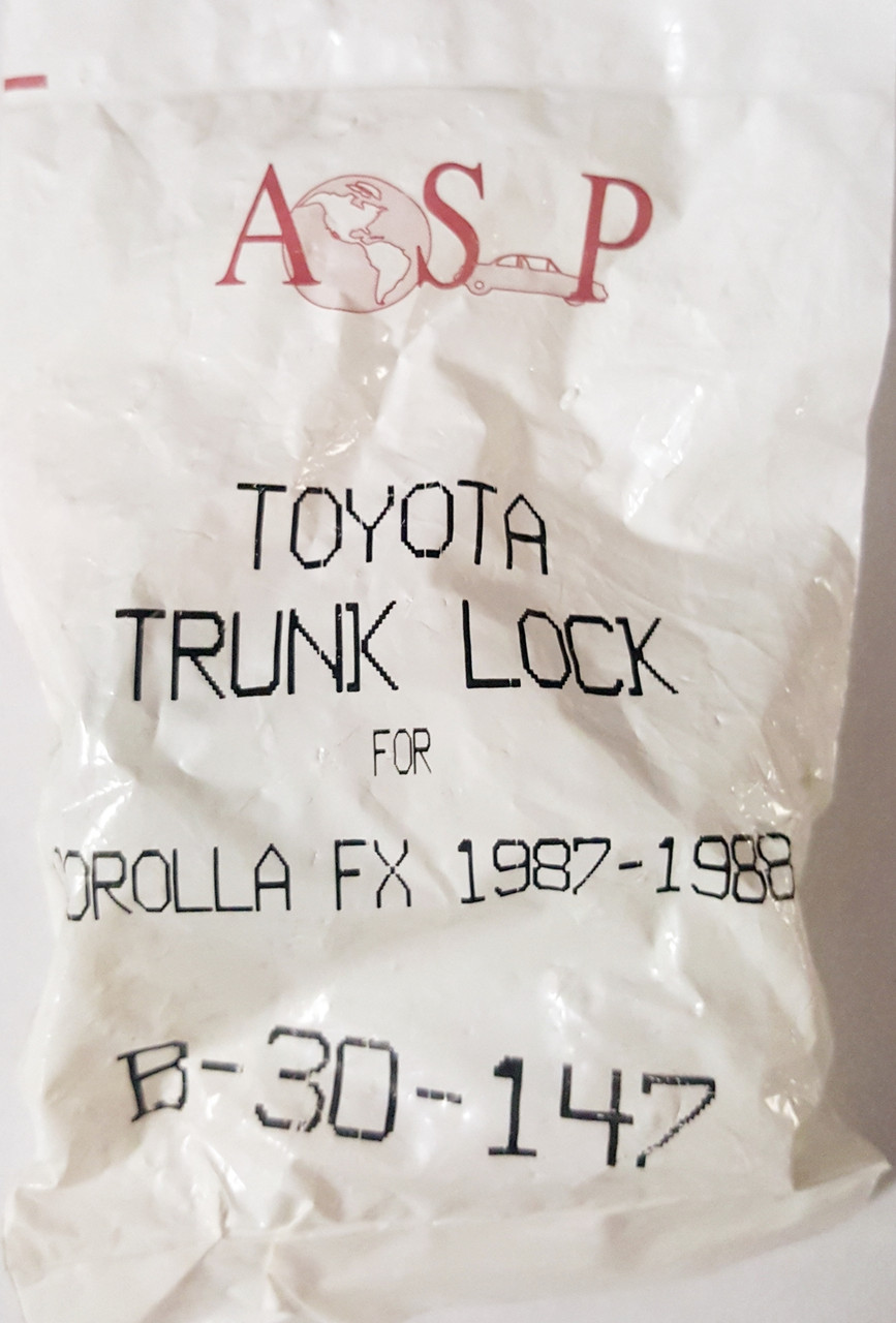 ASP Toyota Corolla FX 1987-1988 Trunk Lock B-30-147