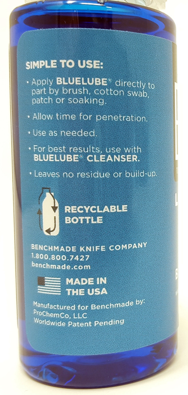 Benchmade Bluelube Lubricant 1.25 oz Knife Care Maintenance