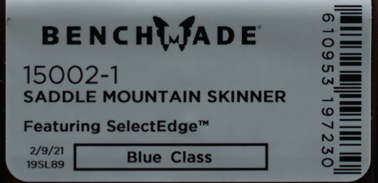 Benchmade Saddle Mountain Skinner 15002-1 Knife Fixed Blade