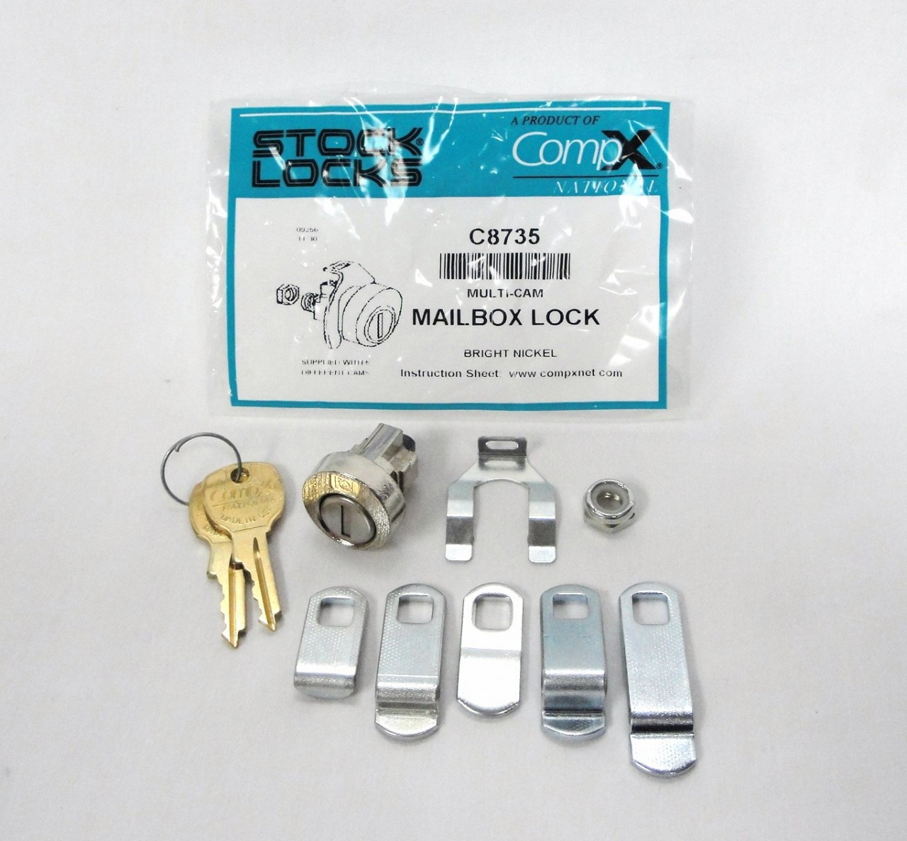 National C8735 Pin Tumbler Replacement Mailbox Lock