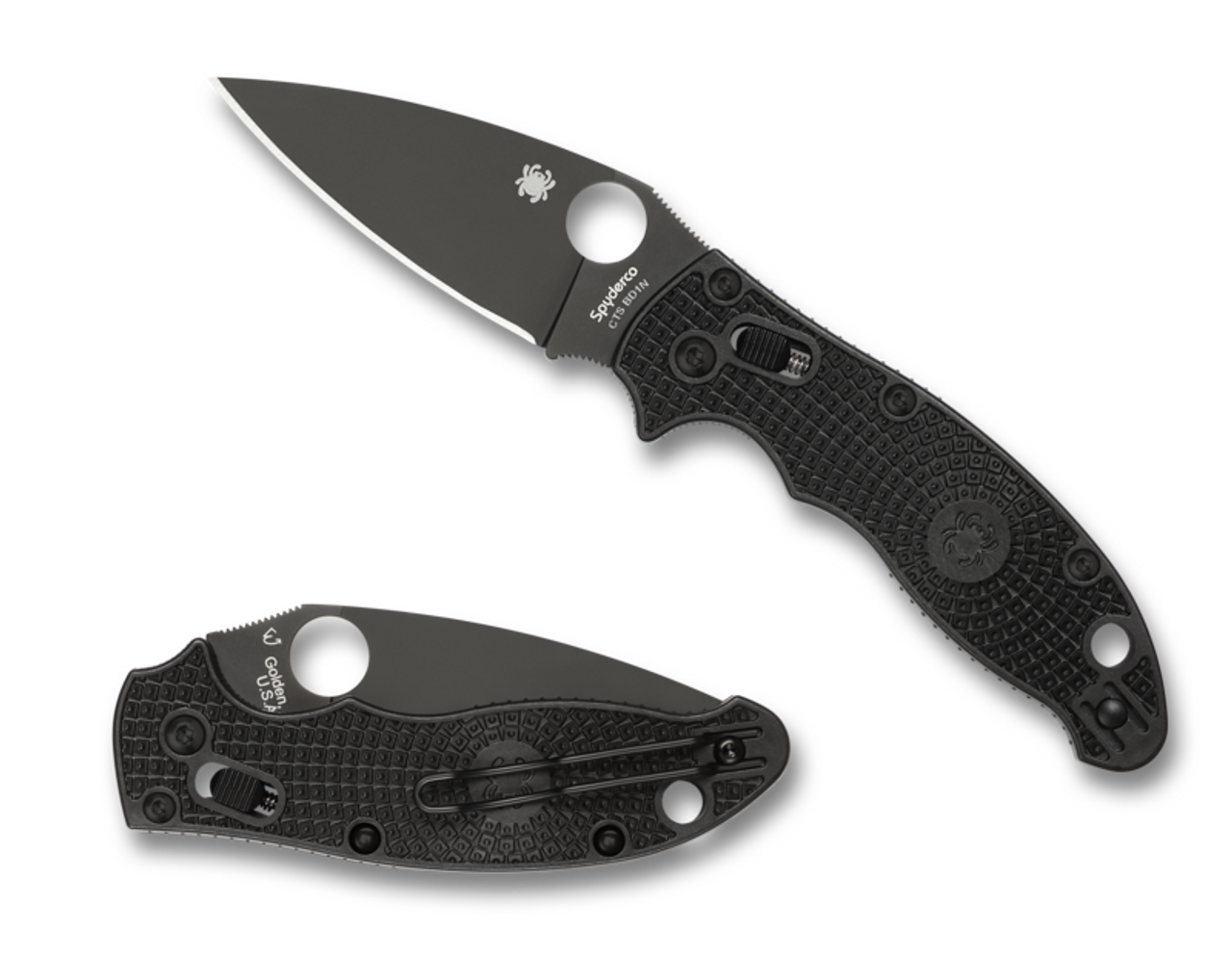 Spyderco Manix 2 Lightweight Black FRCP Black CTS-BD1 C101PBBK2