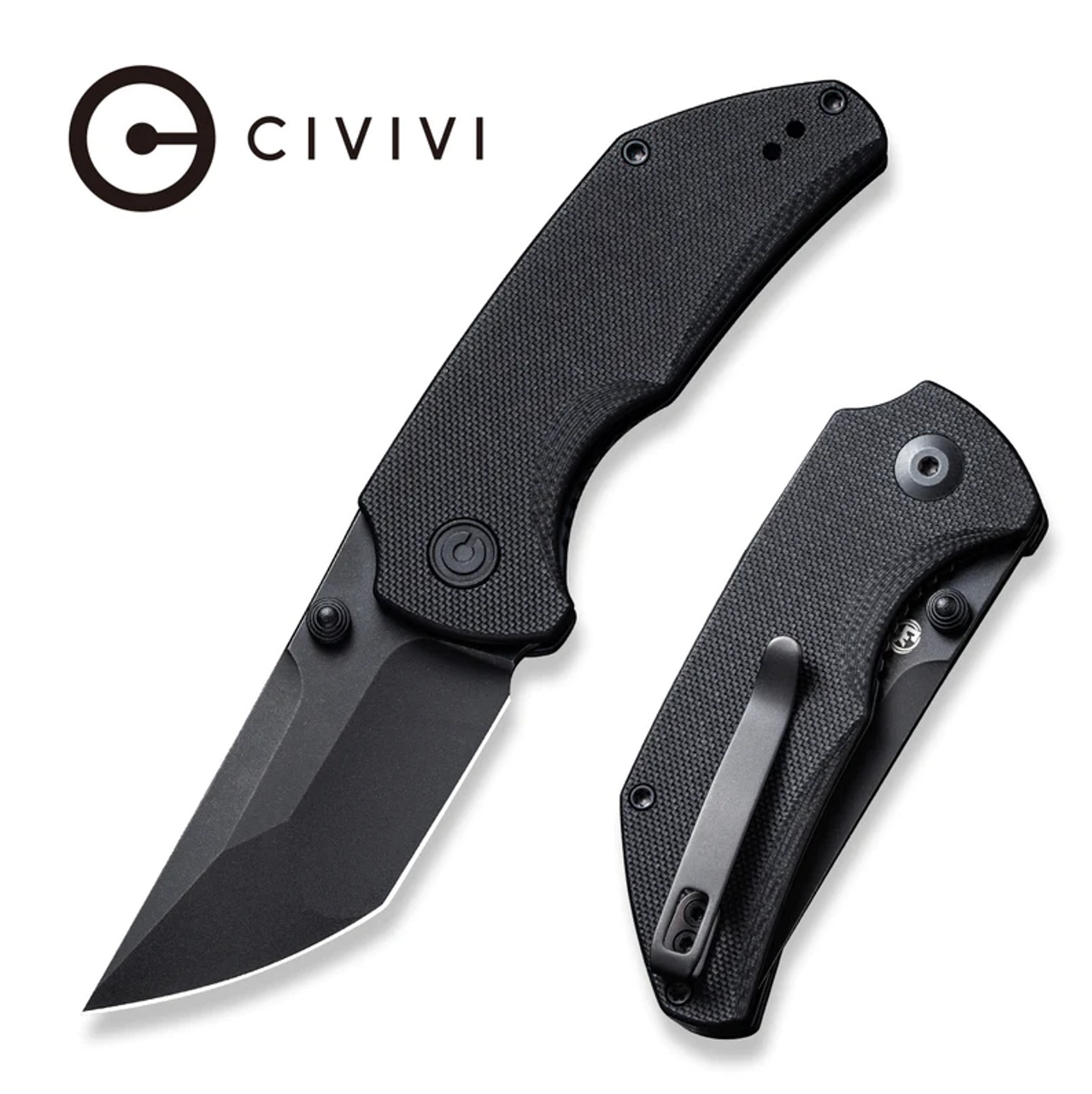 CIVIVI Thug 2 Thumb Stud Knife G10 Handle (2.69" Nitro-V Blade) - C20028C-1