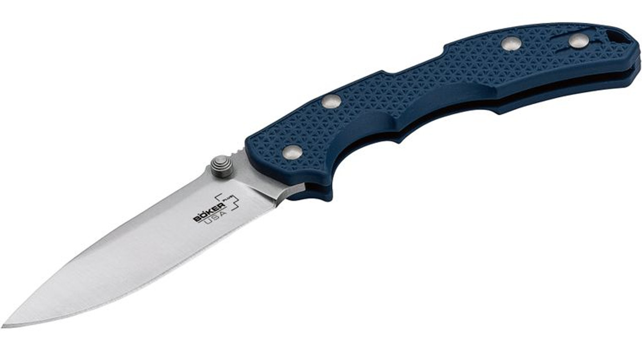 Boker Plus Patriot Lock Back Knife Gunmetal Blue GFN 