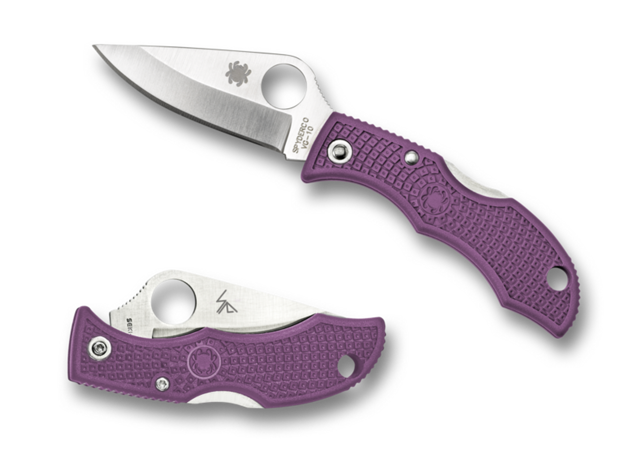 Spyderco Ladybug Purple FRN LPRP3 VG-10