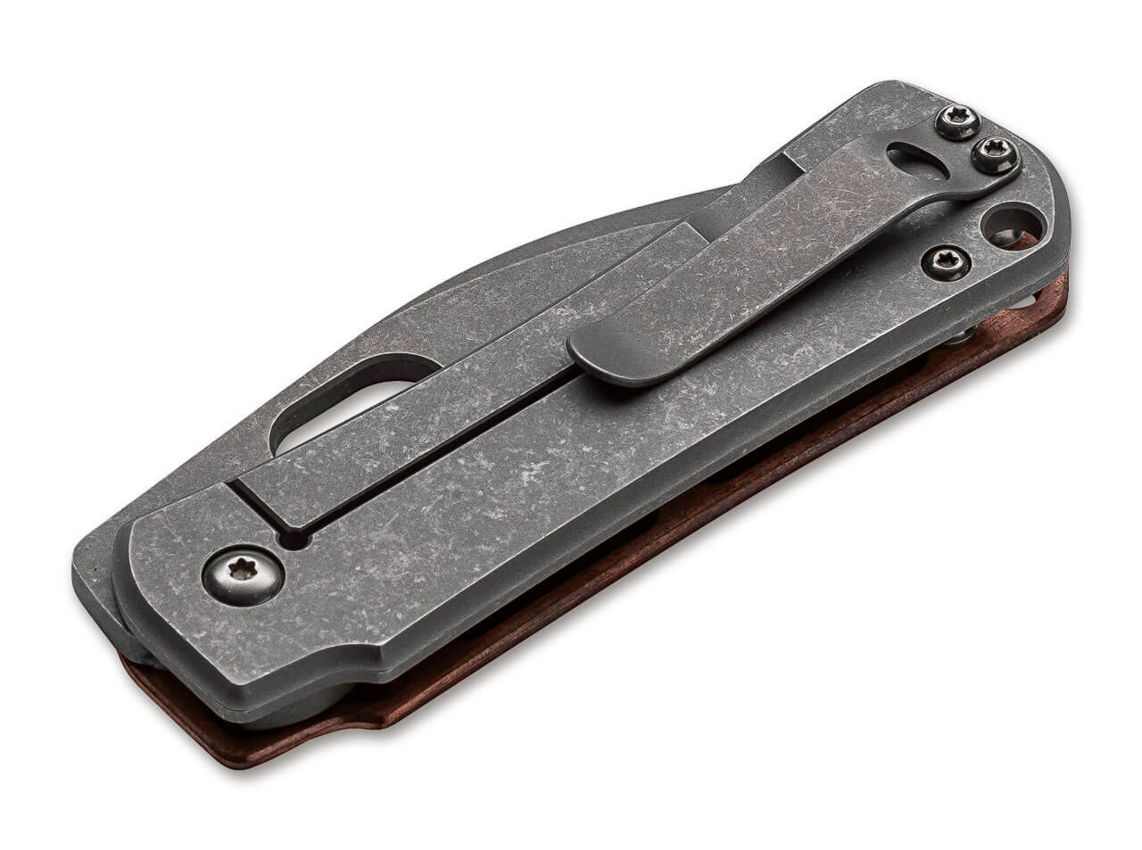 Boker Plus Panchenko Gust Frame Lock Knife Copper (2.9" Stonewash) 01BO146