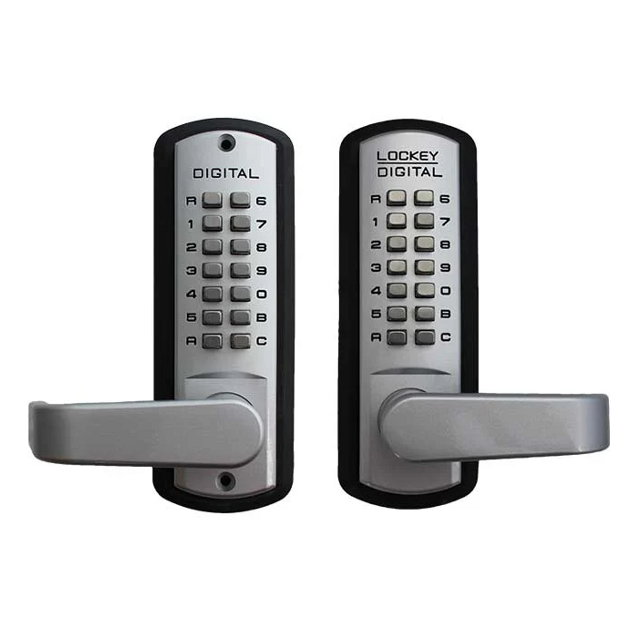 LOCKEY 3835SNDC Mechanical Keyless Passage Lever Lock Double Combination