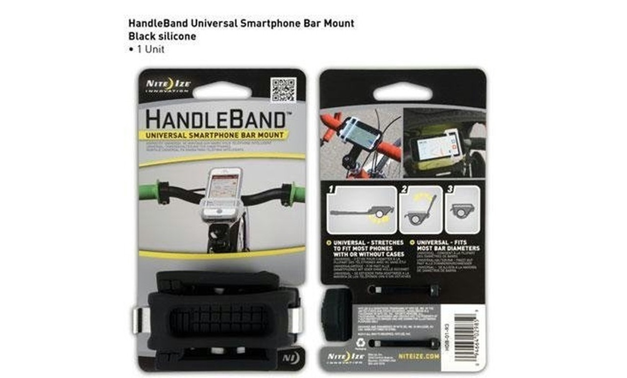 Nite Ize - HandleBand Universal Smartphone Mount - Black - HDB-01-R3