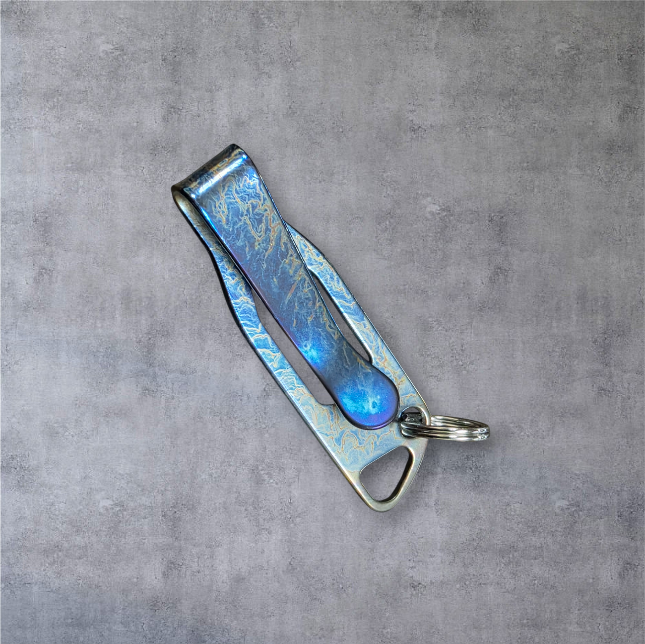 LynchNW Titanium Key Hanger, Deep Carry-Entropic Finish