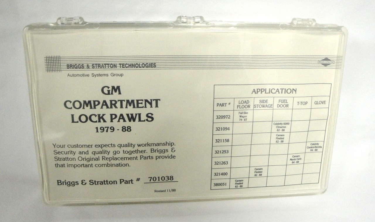 Strattec Briggs & Stratton 701038 GM Compartment Lock Pawls