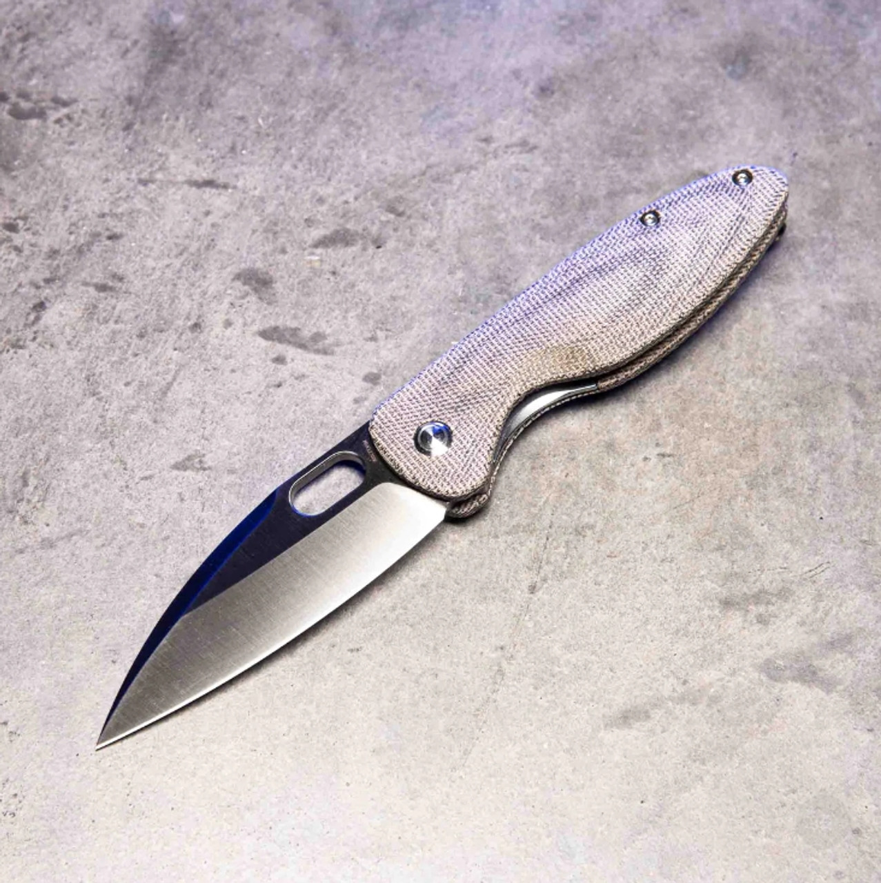 Arcform Sabre Liner Lock Green Micarta Satin ARC-0150