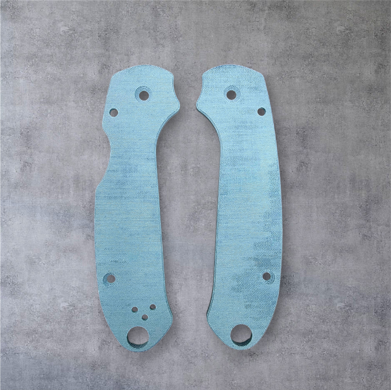 RGT Spyderco Para 3 Skinny Linen Blue Micarta Scale Set