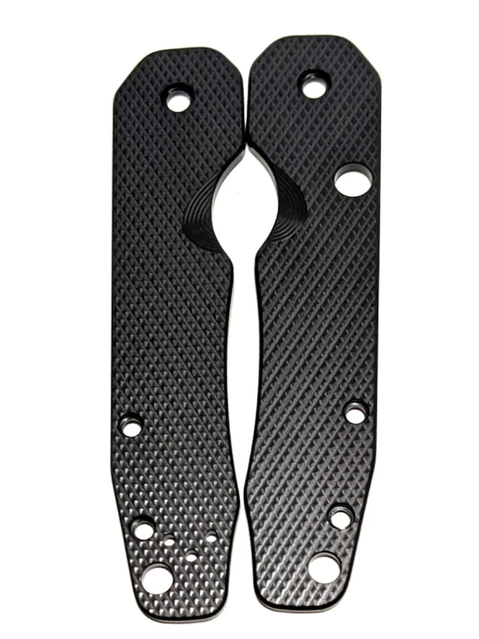 RGT Spyderco Smock Black Ultem Diamond Pattern RHTU Scales