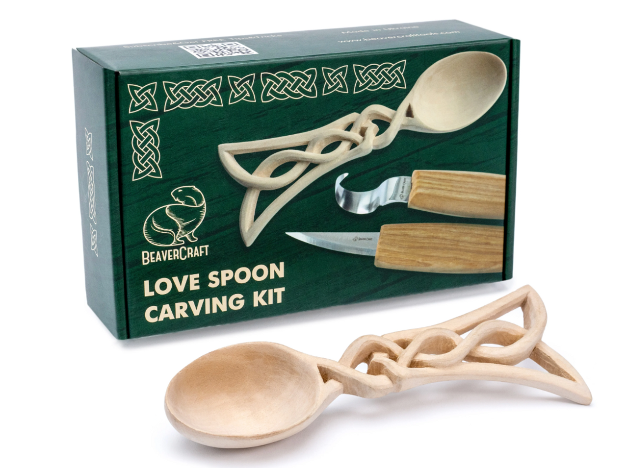 BeaverCraft Celtic Love Spoon Carving Kit DIY04