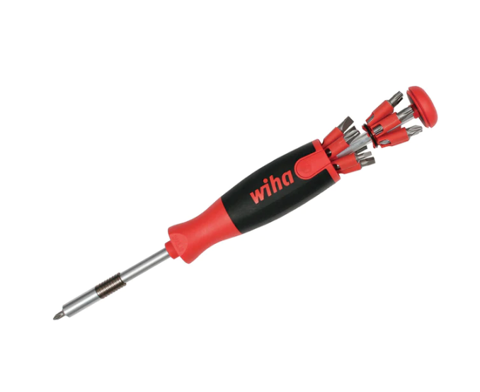 Wiha 38490 Bit Holder Set, 12-teilig – Mit Kurzem & Langem Griff, Bits Für Phillips, Torx & Schlitz