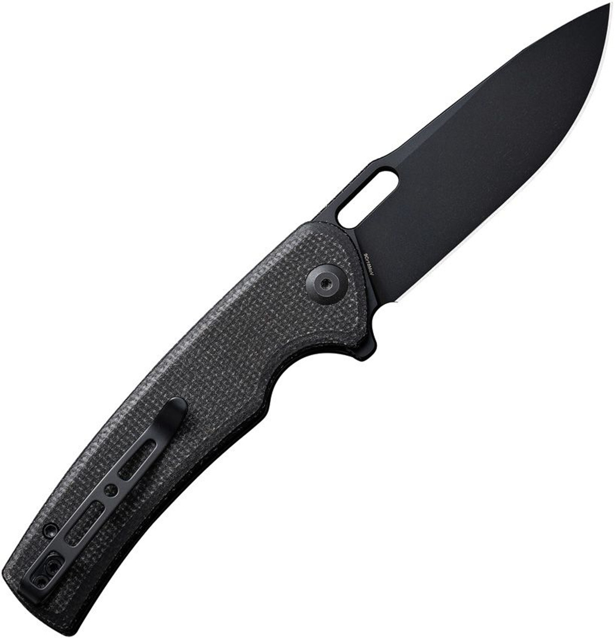 SENCUT Vesperon Liner Lock Knife Black Micarta (3.35" Black) - S20065-3