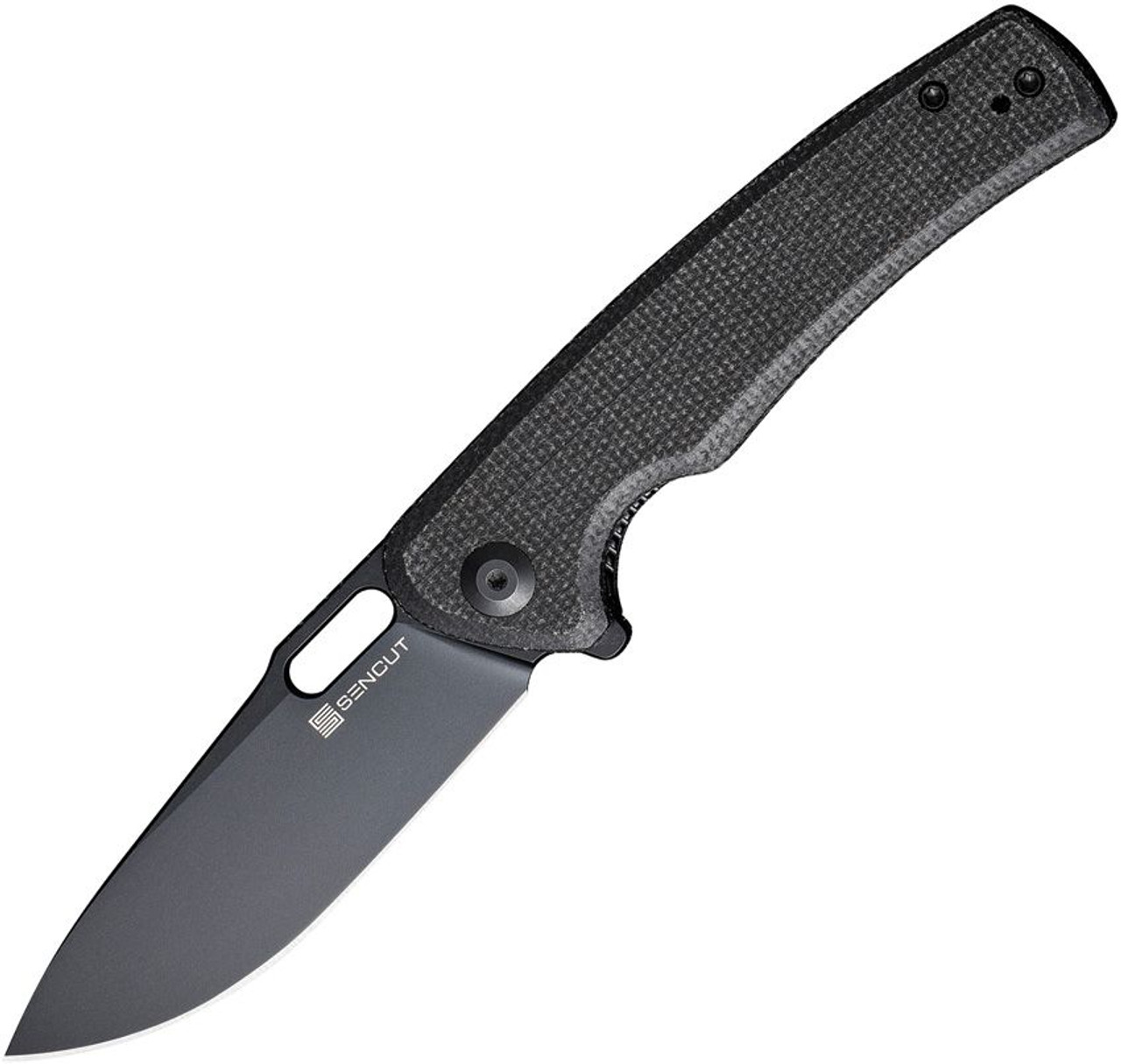 SENCUT Vesperon Liner Lock Knife Black Micarta (3.35" Black) - S20065-3