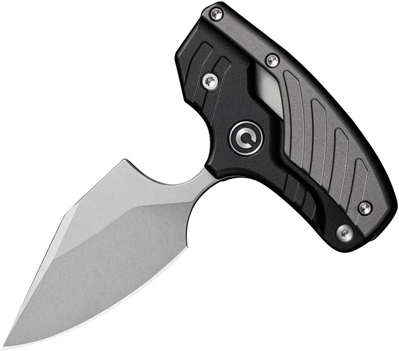 CIVIVI Typhoeus Fixed Blade Knife Black/Gray Aluminum (2.3" Bead Blast) C21036-3
