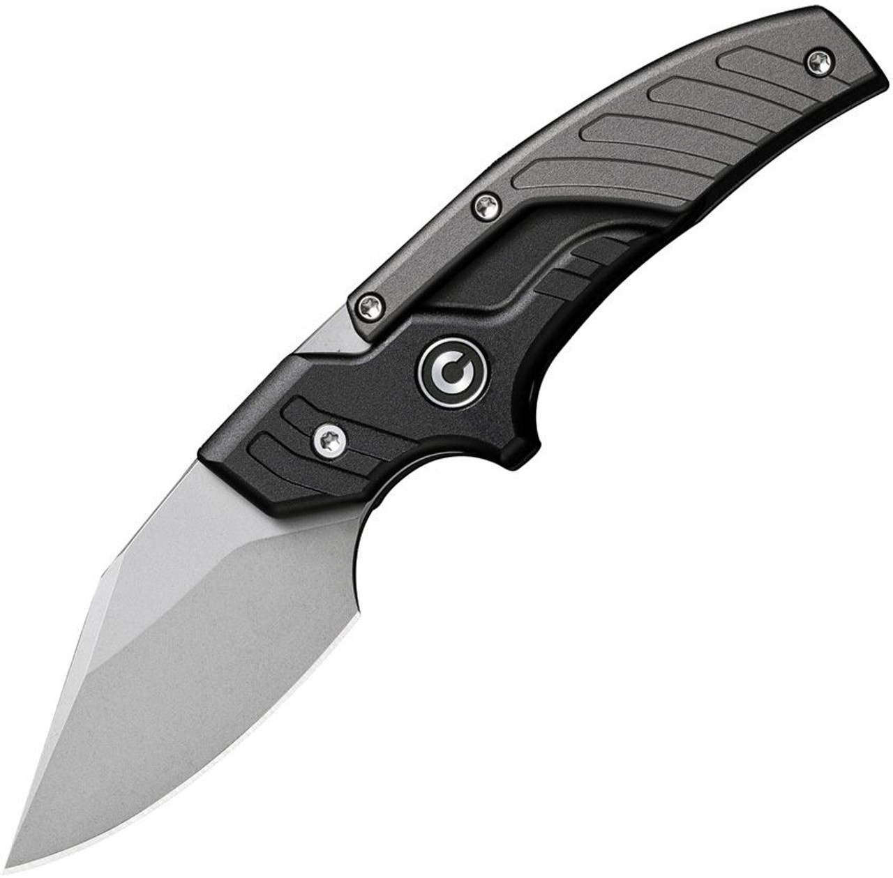 CIVIVI Typhoeus Fixed Blade Knife Black/Gray Aluminum (2.3" Bead Blast) C21036-3