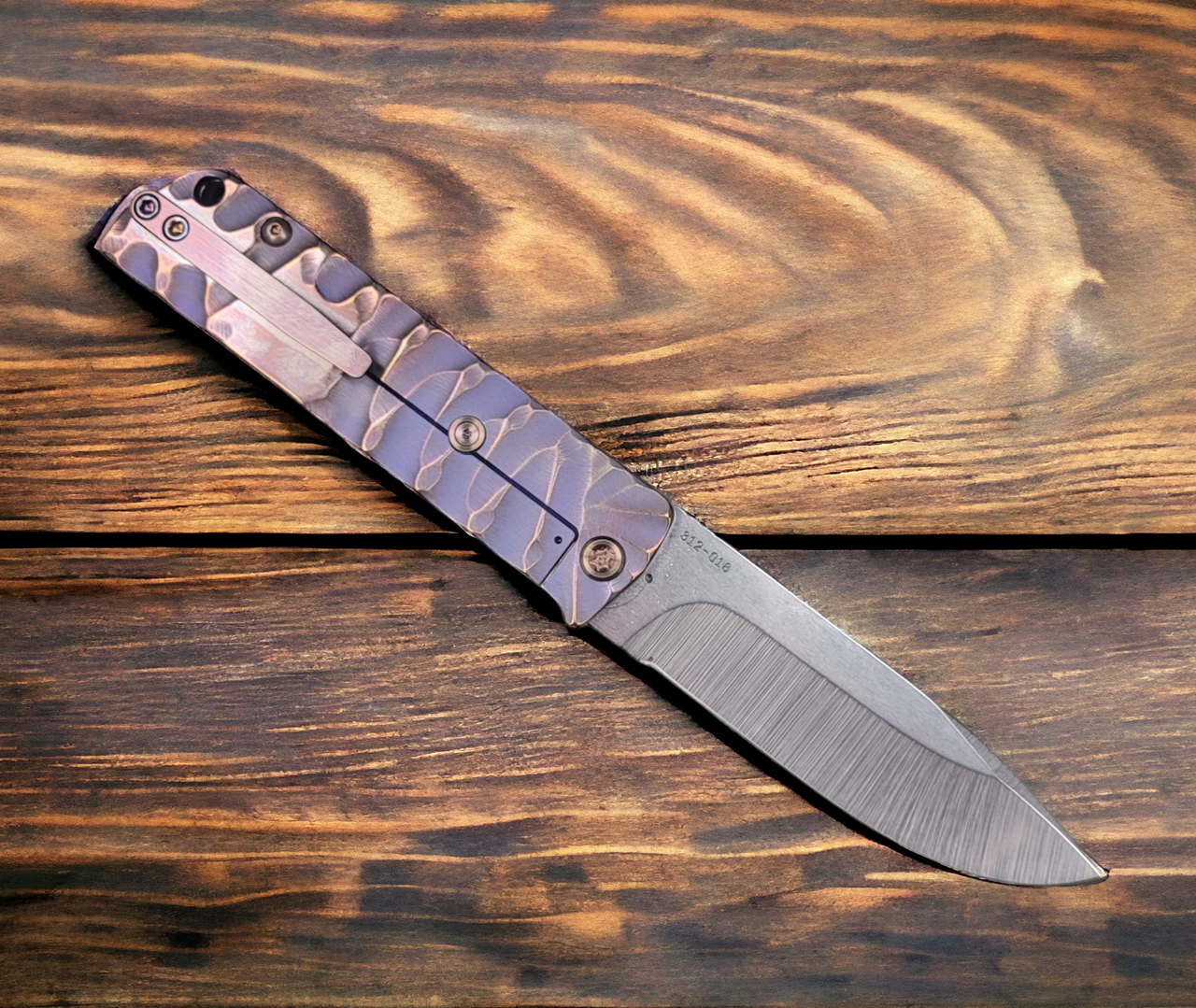 MKT The Antik Front Flipper Folding Knife Custom Predator Sculpted