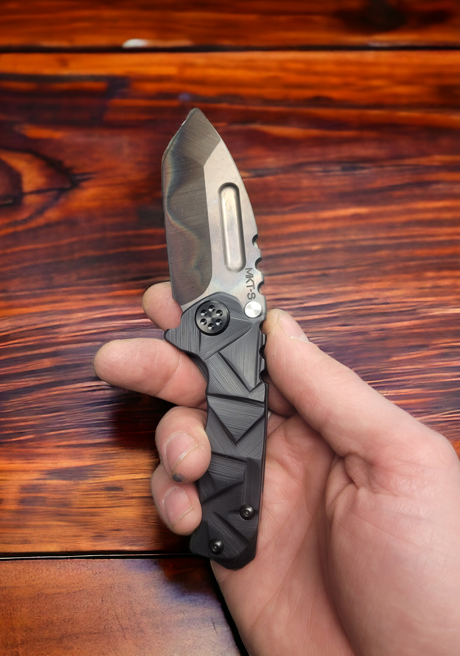 MKT Micro Praetorian T Tanto Point Custom Sculpted "Stained Glass" DLC Vulcan CPM S35VN