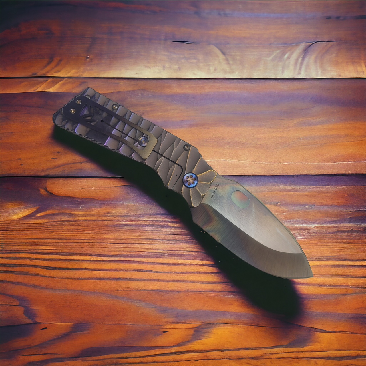 Medford Knife & Tool TFF-1 Vulcan CPM S45VN Custom Sculpted "Predator" Scales