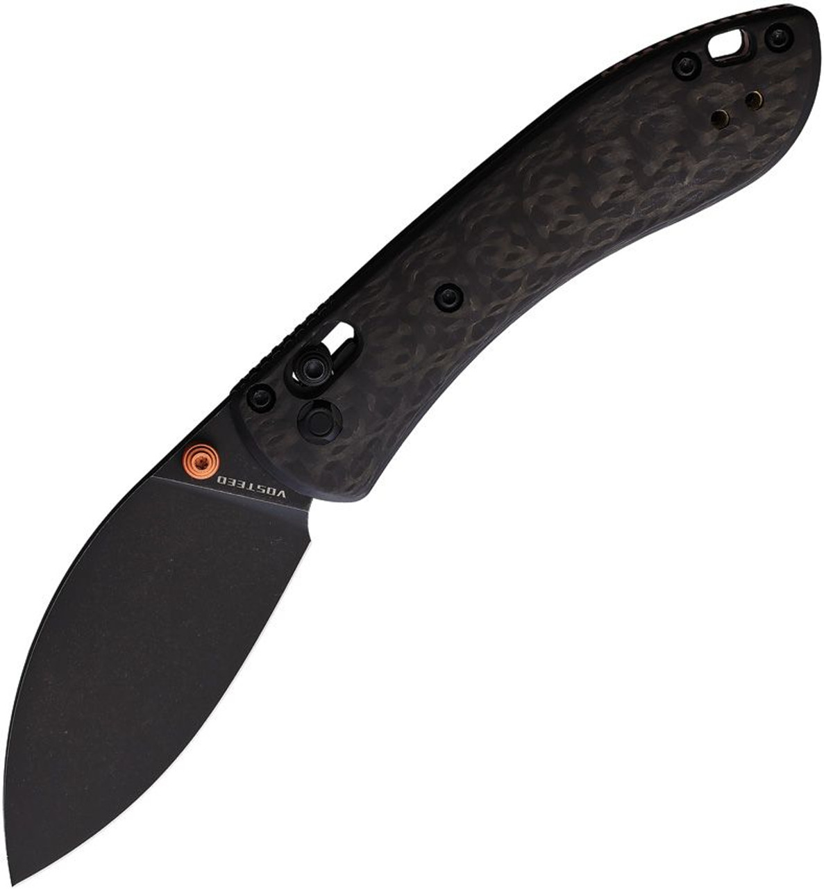 Vosteed Mini Nightshade - Shilin Cutter - Crossbar Lock Knife (2.6" S35VN Blade & Carbon Fiber Handle) - MNNS26SPK