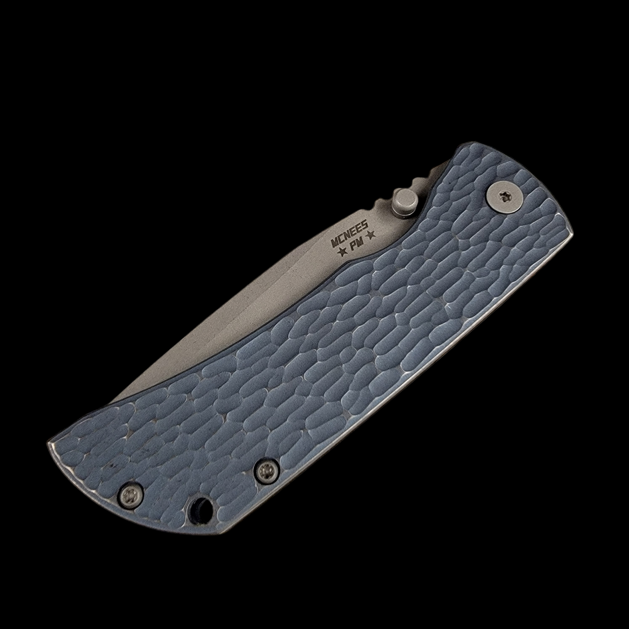 McNees Knives MAC2 3.5 Atomic Blue/Bronze Jigged - MagnaCut