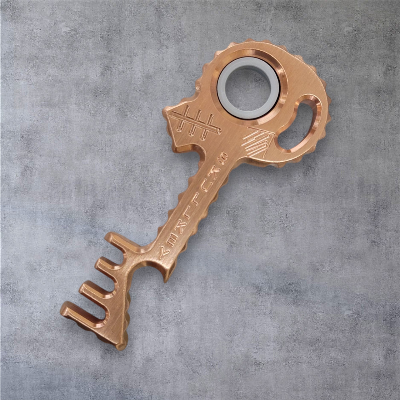 Copper Shed Skull Key V7 Bright Copper Custom Bottle Opener