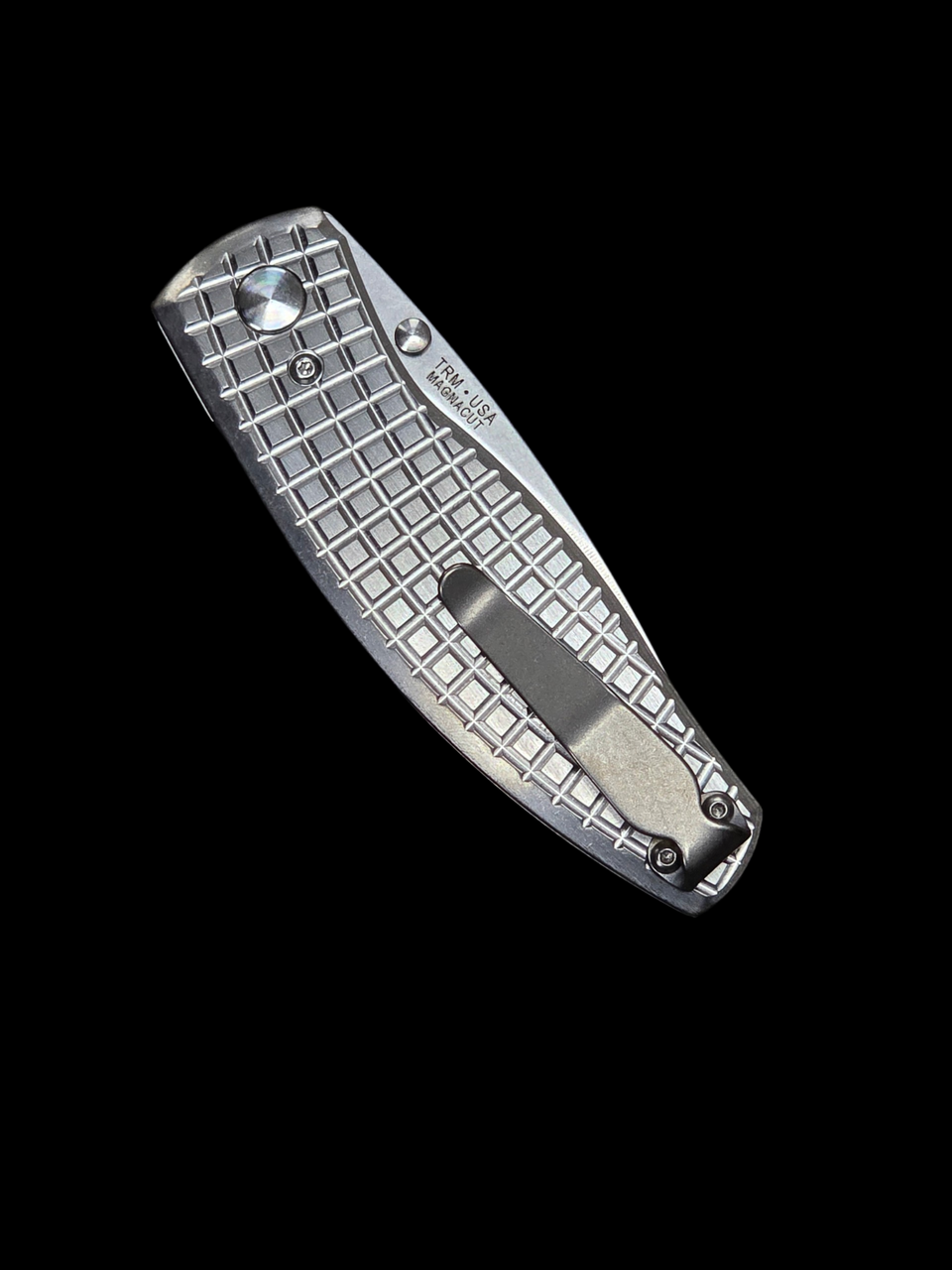 TRM Neutron 2 Linerlock Ti Frag Pattern Flat Scales - Magnacut Blade - Made In USA