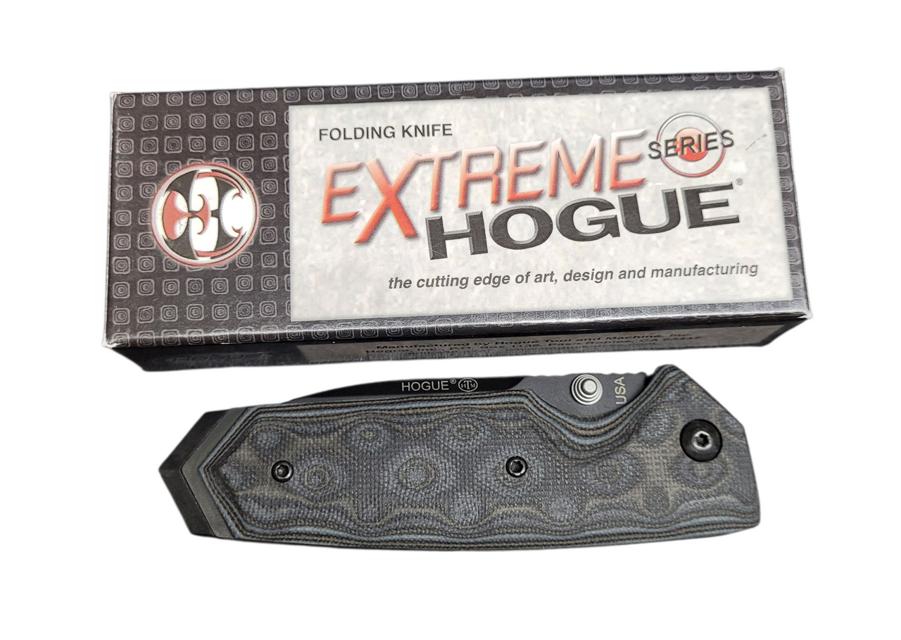 Preowned Hogue EX-02 Extreme - Gray/Black G-10 (3.375" CPM-154CM) HO34279