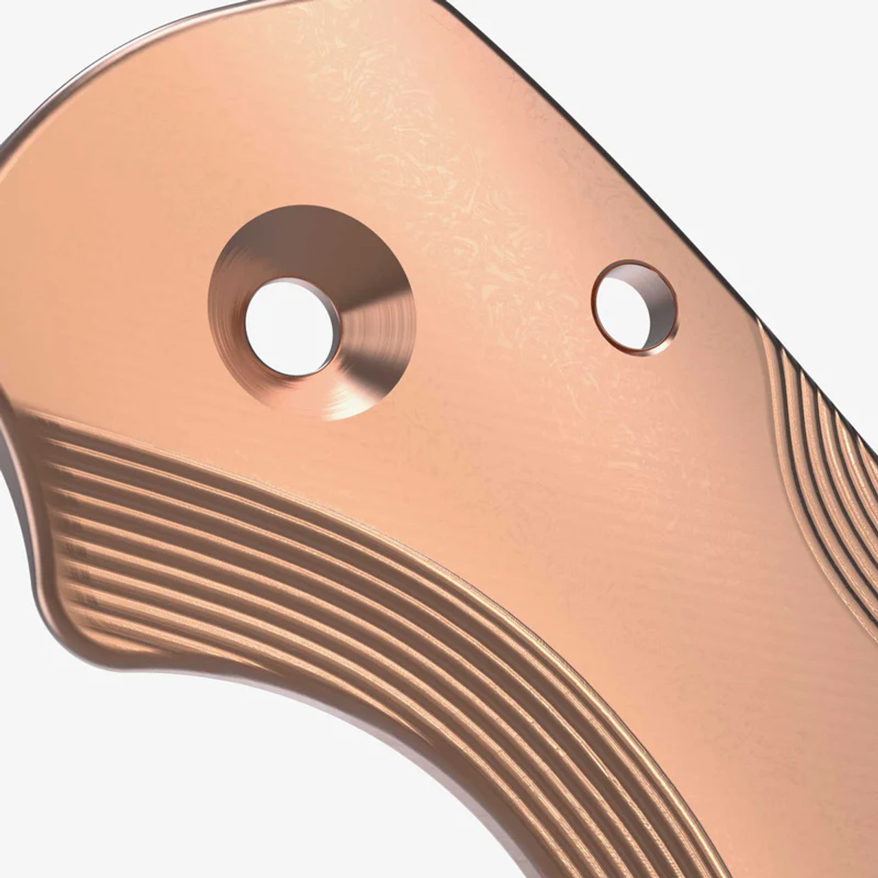 Flytanium Spyderco Para 3 Lotus Copper Scales - Stonewash Flytanium Spyderco Para 3 Lotus Copper Scales - Stonewash