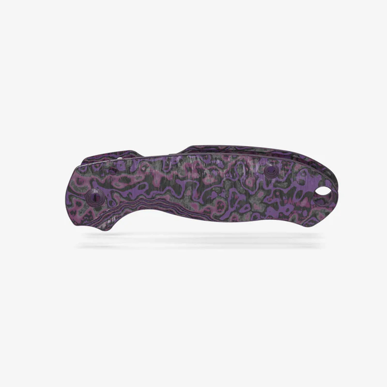 Flytanium Spyderco Para 3 Purple Haze Fat Carbon Lotus Scales Flytanium Spyderco Para 3 Purple Haze Fat Carbon Lotus Scales