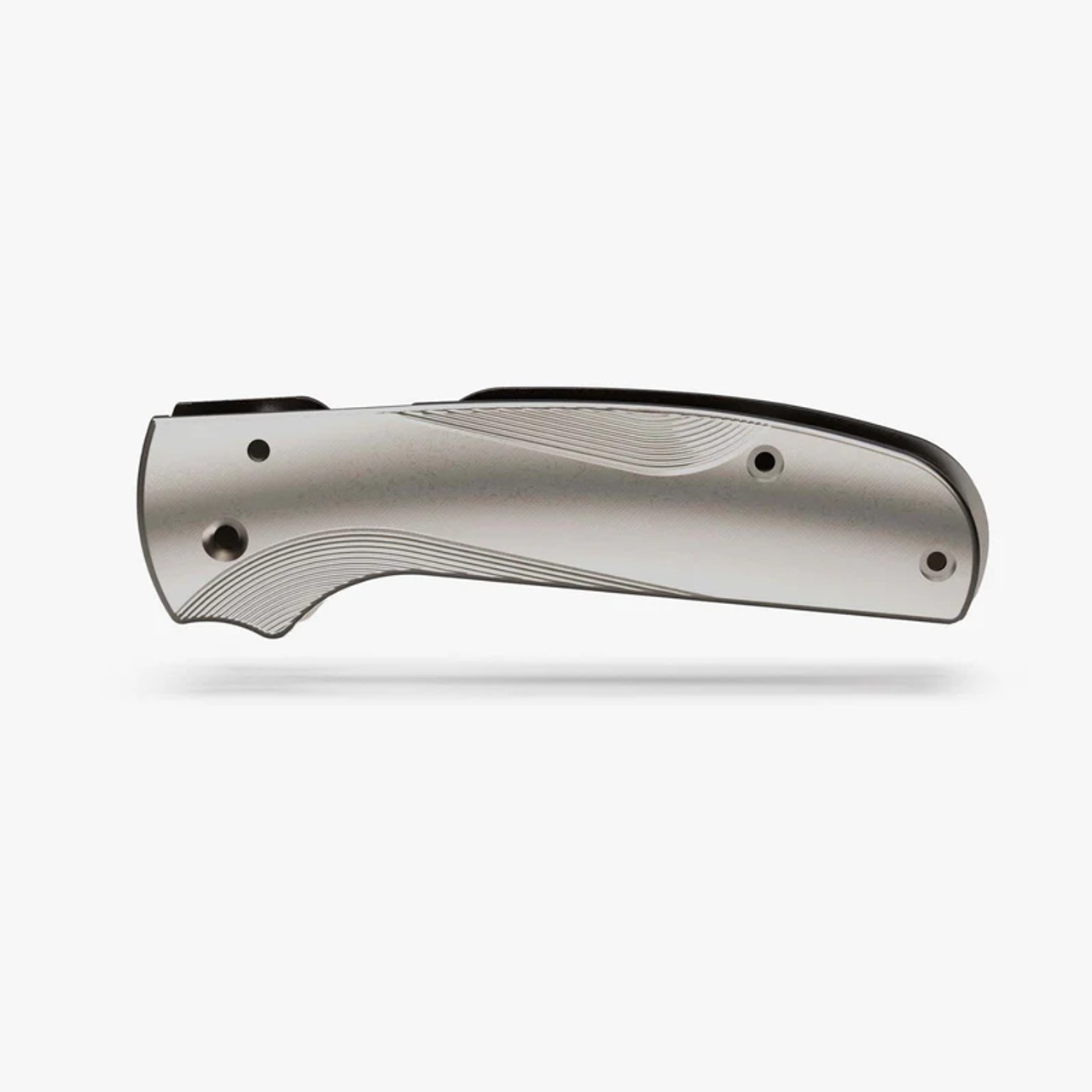 Flytanium Spyderco Shaman Lotus Stonewash Titanium Scales 